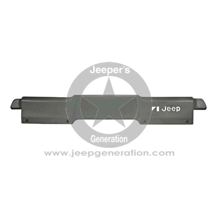 1976-86 Rivestimento * palpebra interna cruscotto con logo Jeep, grigio / verniciabile CJ