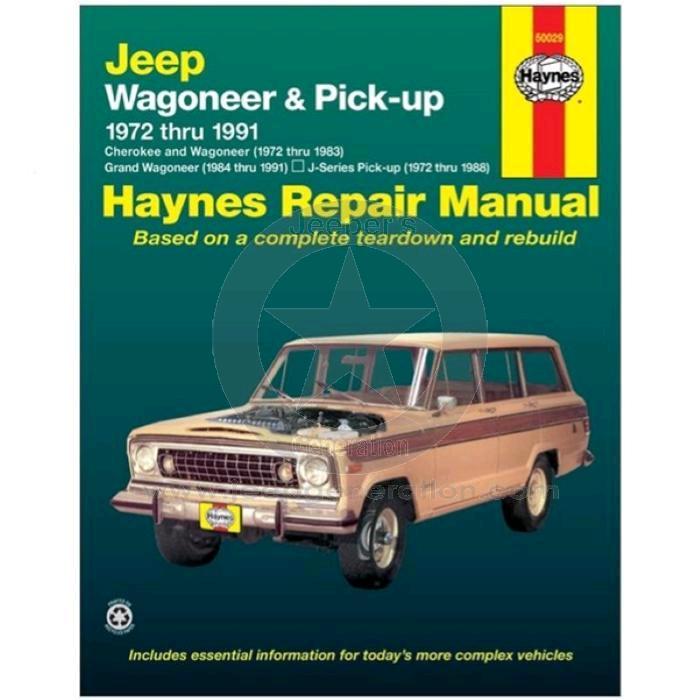 1972-91 Libro manuale fai da te Haynes SJ Cherokee (LINGUA INGLESE)