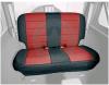 1997-02 Foderina sedile posteriore in Neoprene, colore rosso nero TJ