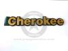 1991-96 Targhetta emblema scritta adesiva rilievo oro "Cherokee" Stemma XJ