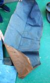 Sacca borsa Bestop raccogli cappotta e ferri Soft top ripiegato su portellone posteriore colore marrone nutmeg CJ YJ