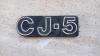 Targhetta emblema originale jeep CJ5