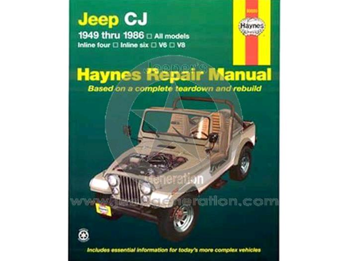 1949-86 Manuale tecnico di riparazione CJ