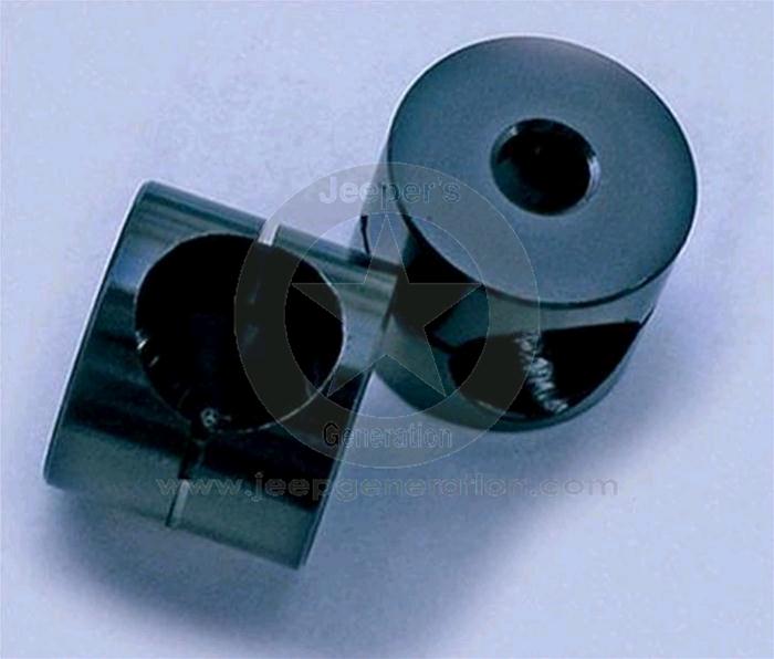 1955-86 Boccole * sostegno in alluminio anodizzato nero specchi tubolari (paio) CJ
