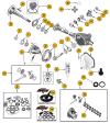 Schema Ponte POSTERIORE DANA 44 CJ 1972-1975 e 1986 