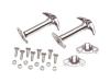 1942-95 Coppia ganci chiusura cofano Inox CJ YJ