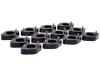 2007-18 *1 Gommini BODY LIFT poliuretano rialzo scocca +1" colore nero (kit) JK
