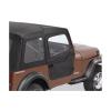 1981-95 Coppia porte tela soft intere divisibili, colore NERO VINILE CJ7 YJ 