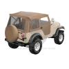 1976-83 Cappottina "Supertop" soft top con porte intere divisibili in tela, colore marrone TAN CJ5