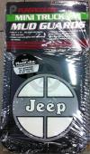 Plastiche paraschizzi anteriori logo Jeep,  misura 20 x 35cm (paio)