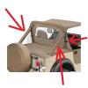 1980-86 Imbottitura rollbar colore marrone tan CJ