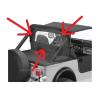 1980-95 Telo copri vento verticale Windjammer posteriore nero denim CJ YJ