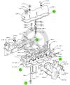 Schema MOTORE DIESEL ISUZU (240 Cid) 4 Cilindri  PARTE B