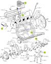 Schema MOTORE DIESEL ISUZU (240 Cid) 4 Cilindri  PARTE A