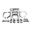 2011-18 Kit inserti cruscotto e porte argento JK 4 porte