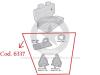 1997-06 Kit staffe SOLO ANTERIORI e bulloneria montaggio sedile posteriore TJ