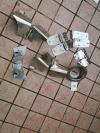 Cerniere porte (solo 2), cerniere cofano, cerniere parabrezza, cerniere Hard top, cornice tappo benzina, staffe riposizionamento specchi tutto nuovo e inox Wra TJ    