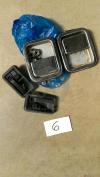 Maniglie esterne e interne porta intera Jeep CJ '82 maniglie esterne cromate, maniglie interne nere 