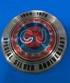 Jeep CJ 5 Silver Anniversary Emblem Medallion / Emblema Medaglione (Nuovo / New)