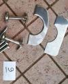 Cornice cromata piantone CJ COME NUOVA + coppia ganci cofano Inox (senza basette)