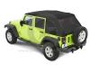 2007-18 Cappottina tela softop Trektop NX GLIDE, colore nero diamond, 4 porte JK