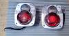 Coppia fari marca Rampage posteriori Cromati mod. Euro Jeep CJ YJ TJ
