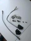 Pezzi portellone posteriore inferiore originale Jeep CJ7 cerniere lacci bulloni tiranti e fermi