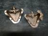 Coppia Conchiglie NERE ED INOX battuta di aggancio interno porta dx sx CJ YJ