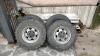 Set 4 Cerchi ferro 15x7 Originali Jeep per Cherokee XJ con gomme ricoperte