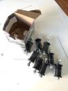N.1 kit da 4 gommini balestre poliuretano neri con bulloni ingrassabili Daystar Wrangler YJ o CJ