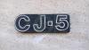 Targhetta emblema originale jeep CJ5