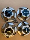 Borchie Originali cerchi Cherokee XJ Wrangler TJ in plastica logo Jeep - 4 pezzi