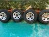 Cerchi 15x7 originali lamiera stella attacco Jeep Wrangler TJ Cherokee XJ