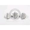 2007-18 Pomelli alluminio cromato cruscotto (set 3pz) JK