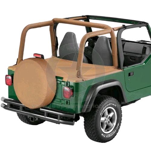 1997-02 Telo copri cassone posteriore colore marrone spice per modelli con hardtop TJ