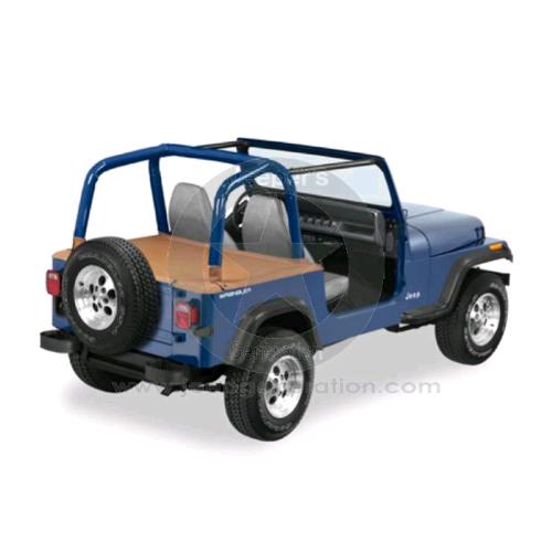 1997-02 Telo copri cassone posteriore colore marrone spice per modelli con hardtop TJ