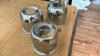 Varie borchie copri mozzo cromate per cerchi aftermarket Jeep CJ