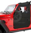 2018-UP Coppia porte in tela divisibili anteriori nero diamond Wrangler JL JT