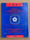 PROCEDURE DIAGNOSTICA ITALIANO ORIGINALE OFFICINA 1993 IMPIANTO DI RICARICA E DEL COMANDO DELLA VELOCITA' DEL VEICOLO 