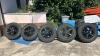 Gomme pneumatici 255 75.17 BFgoodrich all Terrain Ko2 con cerchi originali 17x7,5 neri  Jeep WRA JL Rubicon 4 porte (5 gomme)