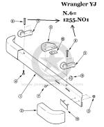 1987-06 Bullone SINGOLO fissaggio paraurti anteriore YJ TJ