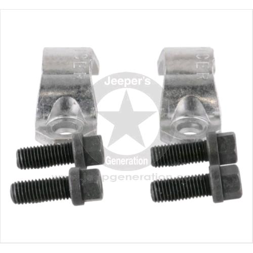 1976-06 Kit fascette con bulloni fissaggio crociera trasmissione CJ SJ YJ TJ XJ MJ ZJ WJ KJ
