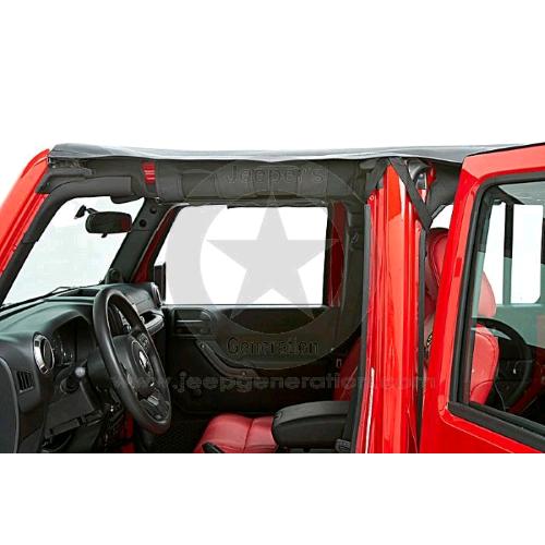 2010-18 Telo copri sole Bikini Header Safari nero diamond JK 4 porte