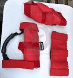 Kit 3 Maniglie rosse da rollbar Jeep CJ YJ TJ JK