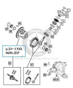 2007-18 Scatola differenziale ORIGINALE blocco elettrico Dana 44 post. JK Rubicon