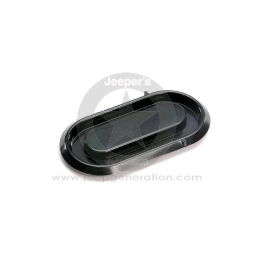 1976-95 Tappo coperchio ovale perno tergicristalli parabrezza Jeep CJ YJ Wrangler