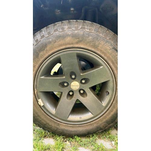 Cerchi Originali MOAB 16x8 Jeep Wrangler TJ Rubicon, perfettamente integri ma verniciati, 4 pezzi
