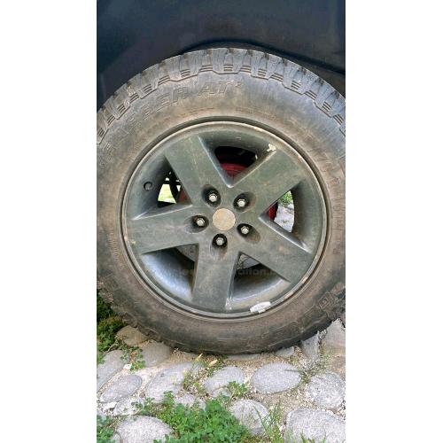 Cerchi Originali MOAB 16x8 Jeep Wrangler TJ Rubicon, perfettamente integri ma verniciati, 4 pezzi
