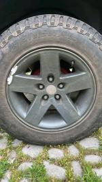 Cerchi Originali MOAB 16x8 Jeep Wrangler TJ Rubicon, perfettamente integri ma verniciati, 4 pezzi