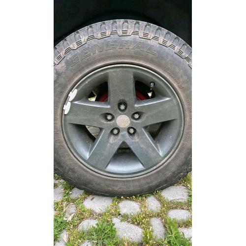 Cerchi Originali MOAB 16x8 Jeep Wrangler TJ Rubicon, perfettamente integri ma verniciati, 4 pezzi